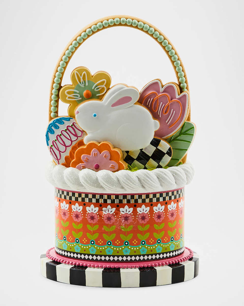 Calico Cookie Basket Decor